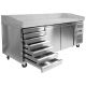 STÓŁ CHŁODNICZY DO PIZZY 580L 7 SZUFLAD -zdjęcie numer 5