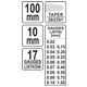 SZCZELINOMIERZ 100MM 17LISTKÓW 0,02-1 MM -zdjęcie numer 2