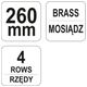 SZCZOTKA DRUCIANA PLASTIK.R. 4-RZĘDY -zdjęcie numer 3