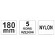 SZCZOTKA NYLON PLASTIK. R. 5-RZĘDÓW,SKRO -zdjęcie numer 3