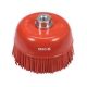 SZCZOTKA TARCZOWA 125MM M14 NYLON RED -zdjęcie numer 1