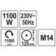 SZLIFIERKA KĄTOWA 1100W 125MM -zdjęcie numer 4