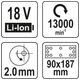 SZLIFIERKA OSCYLACYJNA 18V 90X187 - BODY -zdjęcie numer 8