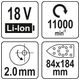 SZLIFIERKA OSCYLACYJNA 18V DELTA - BODY -zdjęcie numer 9