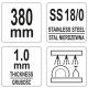 SZPATUŁA KĄTOWA WĄSKA 255/ 385MM -zdjęcie numer 3