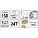 TARCZA TCT DO DREWNA 160X24TX20MM -zdjęcie numer 3