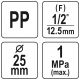 TRÓJNIK PP GW 25 X 1/2" X 25 -zdjęcie numer 4