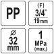 TRÓJNIK PP GW 32MM x 3/4" x 32MM -zdjęcie numer 4