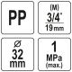 TRÓJNIK PP GZ 32MM x 3/4" x 32MM -zdjęcie numer 4