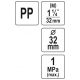 TRÓJNIK PP GZ 32MMx 1-1/4" (5/4") x 32MM -zdjęcie numer 4