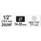 UCHWYT DO OTWORNIC 19-29MM HEX 1/2 -zdjęcie numer 3