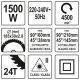 UKOŚNICA 185MM 1500W Z LASEREM -zdjęcie numer 6