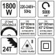 UKOŚNICA 255MM 1800W Z LASEREM -zdjęcie numer 6