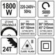 UKOŚNICA 255MM 1800W Z LASEREM -zdjęcie numer 6