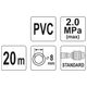 WĄŻ PNEUMAT.PVC Z SZYBKOZŁ. 8mm x 20m -zdjęcie numer 3