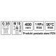 WĄŻ PRZYŁĄCZENIOWY F/M 3/8" M10x1 400MM -zdjęcie numer 2