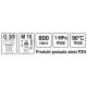 WĄŻ PRZYŁĄCZENIOWY F/M 3/8" M10x1 800MM -zdjęcie numer 4