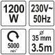 WIBRATOR DO BETONU 1200W+BUŁAWA 3M;35MM -zdjęcie numer 4