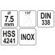 WIERTŁO DO METALU HSS PREMIUM 7,5MM -zdjęcie numer 4