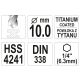 WIERTŁO DO METALU HSS-TiN 10,0MM HEX -zdjęcie numer 3