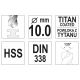 WIERTŁO DO METALU HSS-TiN 10 MM -zdjęcie numer 3