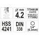 WIERTŁO DO METALU HSS-TiN 4,2MM HEX -zdjęcie numer 3