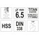 WIERTŁO DO METALU HSS-TiN 6,5 MM -zdjęcie numer 3