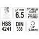 WIERTŁO DO METALU HSS-TiN 6,5MM HEX -zdjęcie numer 3