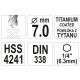 WIERTŁO DO METALU HSS-TiN 7,0MM HEX -zdjęcie numer 4