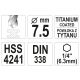 WIERTŁO DO METALU HSS-TiN 7,5MM HEX -zdjęcie numer 3
