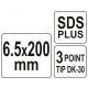 WIERTŁO DO MONTAŻU OKIEN SDS+ 6,5x200MM -zdjęcie numer 3
