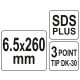 WIERTŁO DO MONTAŻU OKIEN SDS+ 6,5x260MM -zdjęcie numer 3