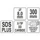 WIERTŁO SDS PLUS PREMIUM 8MM/300MM -zdjęcie numer 5