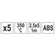 WKŁADY ABS 2,5X5MM 5X1M 5SZT. -zdjęcie numer 4