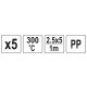 WKŁADY PP 2,5X5MM 5X1M 5SZT. -zdjęcie numer 4