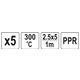 WKŁADY PPR 2,5X5MM 5X1M 5 SZT. -zdjęcie numer 4