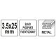 WKRĘTY NA TAŚMIE 3,5X25MM DO METALU1000S -zdjęcie numer 4