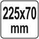 WYCISKACZ DO MAS GĘSTYCH 225X70MM -zdjęcie numer 3