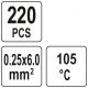ZEST. 220 SZT KOSZULEK Z CYNĄ 0,25-6MM2 -zdjęcie numer 4