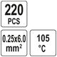 ZEST. 220 SZT KOSZULEK Z CYNĄ 0,25-6MM2 -zdjęcie numer 4