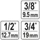 ZESTAW DO WYKRĘCANIA NYPLI 3/8" 1/2" 3/4 -zdjęcie numer 4