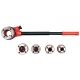 ZESTAW GWINTOWNIC 3/8"-1,1/4" 5 GŁOWIC -zdjęcie numer 2