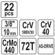 ZESTAW NARZĘDZIOWY 3/8" 22CZ. XS -zdjęcie numer 5