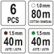 ZESTAW SZNURKÓW 6-CZĘŚCIOWY -zdjęcie numer 4