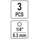 ZESTAW UCHWYTÓW DO BITÓW 3 SZT. -zdjęcie numer 4