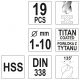 ZESTAW WIERTEŁ DO MET.HSS-TiN 19SZT 1-10 -zdjęcie numer 4