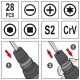 ZESTAW - WKRĘTAK Z KOŃCÓWKAMI, 28SZT -zdjęcie numer 4