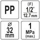 ZŁĄCZKA PP GW 32MM x 1/2" -zdjęcie numer 4