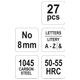 ZNACZNIKI LITEROWE 27 CZ NO 8 mm -zdjęcie numer 3