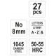 ZNACZNIKI LITEROWE 27 CZ NO 8 mm -zdjęcie numer 3